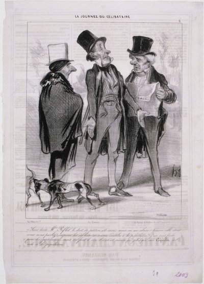 bekarlığa veda günü by Honoré Daumier