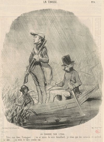 Suda avlanmak by Honoré Daumier