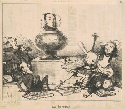La dêroute! by Honoré Daumier