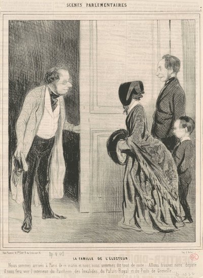 seçmen ailesi by Honoré Daumier