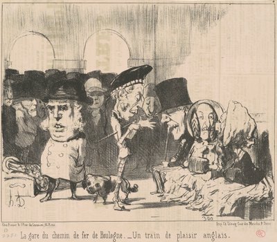 Boulogne tren istasyonu by Honoré Daumier