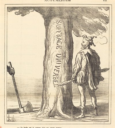 Onu kesecek balta henüz tavlanmadı by Honoré Daumier