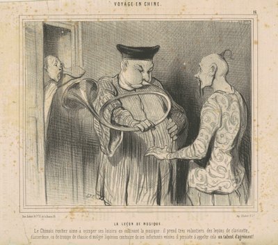müzik dersi by Honoré Daumier