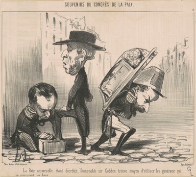 Evrensel barış kararlaştırılıyor... by Honoré Daumier