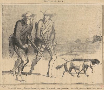 Yağmur bir süredir böyle yağıyor... by Honoré Daumier
