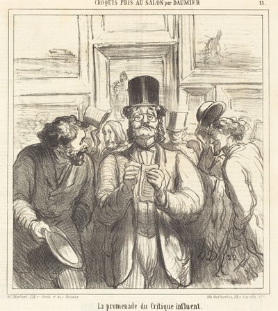 Etkili Eleştirmenin Yürüyüşü by Honoré Daumier