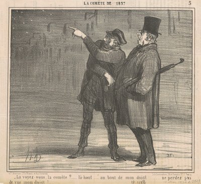 Kuyruklu yıldızı görüyor musun? ... by Honoré Daumier