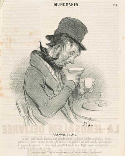 kahve aşığı by Honoré Daumier