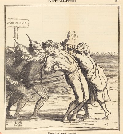 rezervlerinin çağrısı by Honoré Daumier