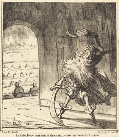 Prusya Mavi Sakal... by Honoré Daumier