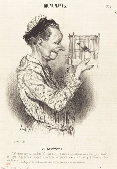 Betophile by Honoré Daumier
