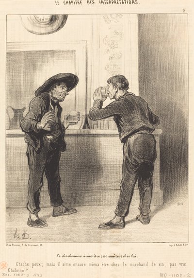 Charbonnier olmayı sever (ustadır)... by Honoré Daumier