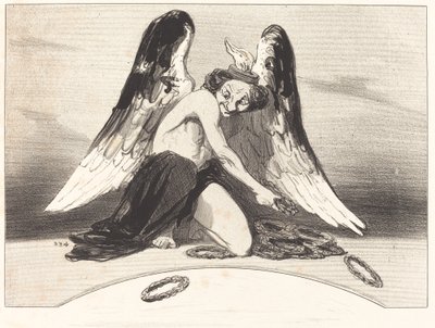 Le Charivari, 1841 yılına minnettar by Honoré Daumier