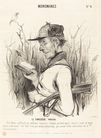 Parisli Avcı by Honoré Daumier