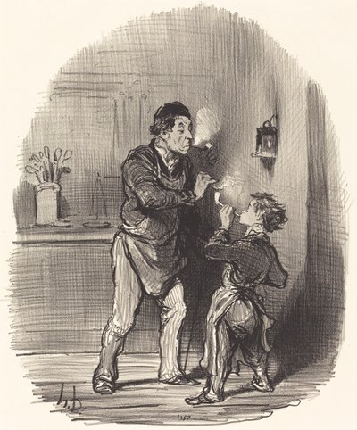 Filozof Chiffonnier by Honoré Daumier