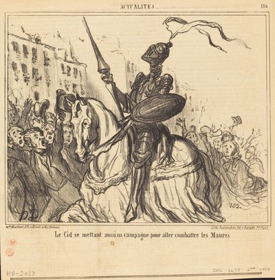 Le Cid de kampanya yürütüyor... by Honoré Daumier