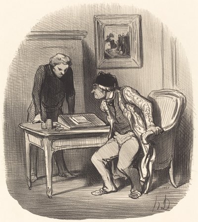 Hesap doğru mu?... by Honoré Daumier