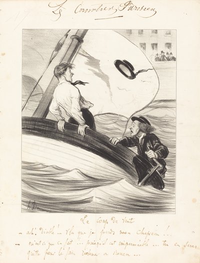 Rüzgar Rüzgarı by Honoré Daumier