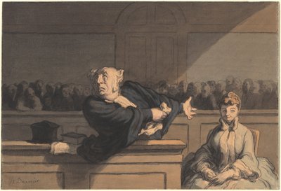 Savunmacı (Savunma Danışmanı) by Honoré Daumier