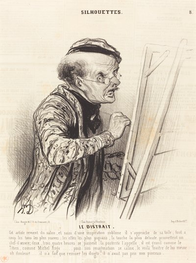 dikkati dağılmış by Honoré Daumier
