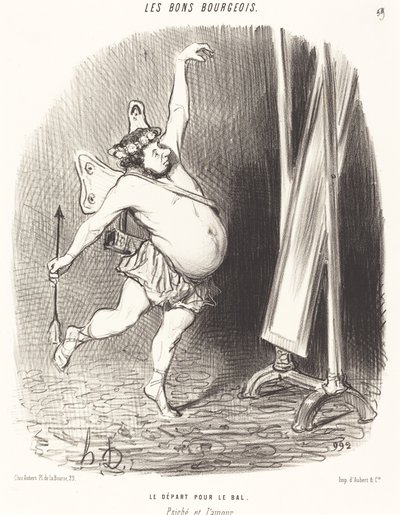 Top için ayrılmak by Honoré Daumier