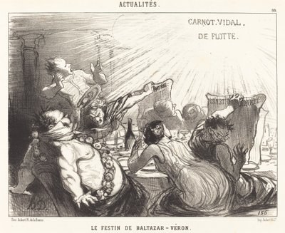 Baltazar-Véron Bayramı by Honoré Daumier