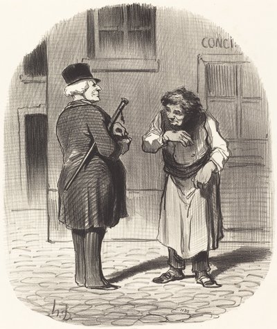 yılbaşı by Honoré Daumier