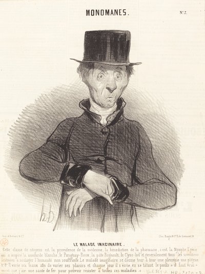 hayali hasta by Honoré Daumier