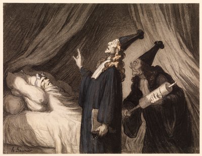 hayali hasta by Honoré Daumier