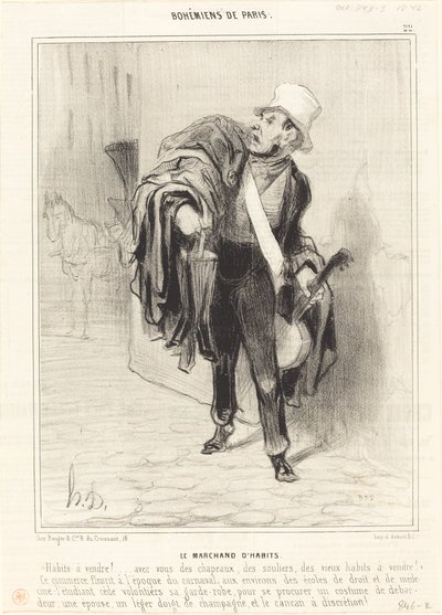 giysi tüccarı by Honoré Daumier