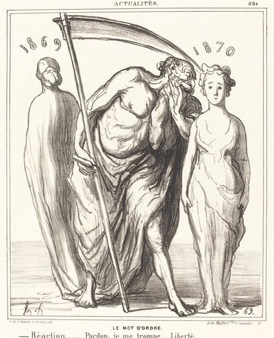 Parola: Tepki... Bağışlama... Özgürlük by Honoré Daumier