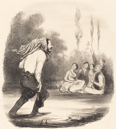 Toplumun en şakacısı by Honoré Daumier
