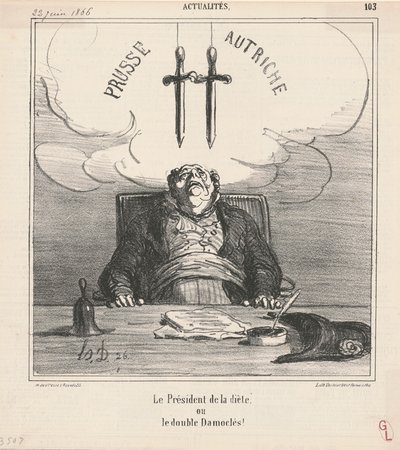 Diyet Başkanı by Honoré Daumier