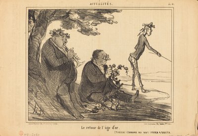 Altın Çağın Dönüşü by Honoré Daumier