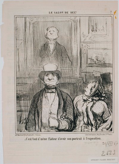 1857 Salonu- Yorum, bu mahzende… by Honoré Daumier