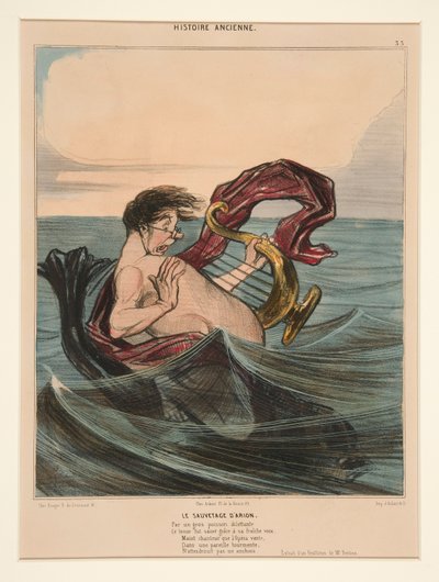 Kurtarma D by Honoré Daumier