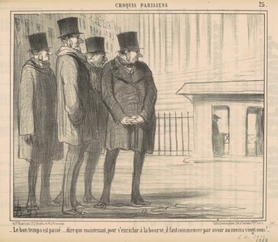 Güzel zamanlar geçti... by Honoré Daumier