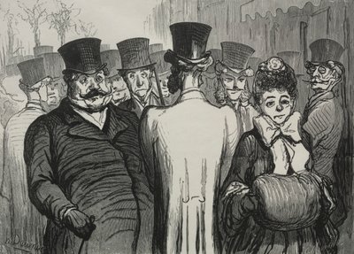 İtalyanların bulvarı. by Honoré Daumier
