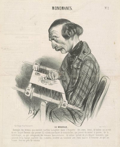 nakışçı by Honoré Daumier