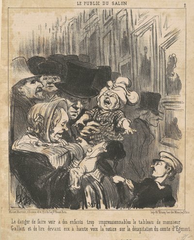 Çocuklara görme tehlikesi... by Honoré Daumier