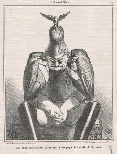 İki büyük dük anlatıyor ...Inkermann by Honoré Daumier