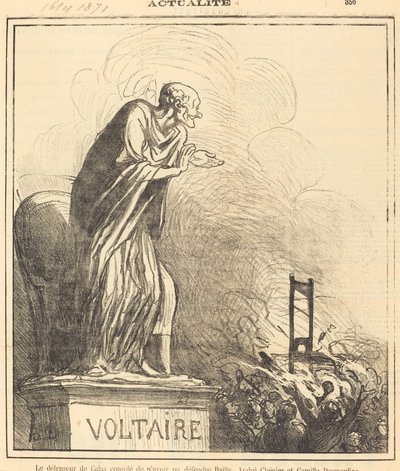 Calas defans oyuncusu teselli etti... by Honoré Daumier