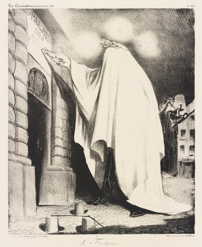 Le fant?me (Hayalet) by Honoré Daumier