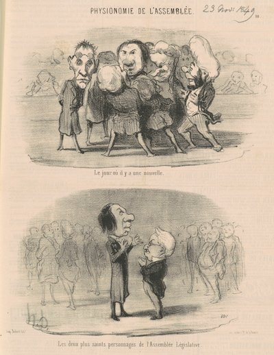 Haberin olduğu gün by Honoré Daumier