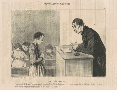 tarih dersi by Honoré Daumier