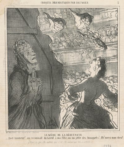 yeni başlayanların annesi by Honoré Daumier