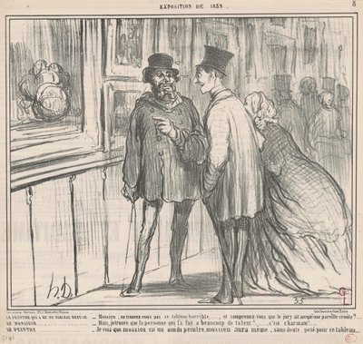 Tablo yaptıran ressam reddetti... by Honoré Daumier