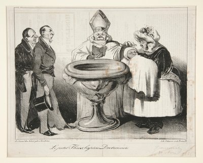 Küçük Thiers, vaftiz mi edildi? Doktriner (Genç Thiers by Honoré Daumier