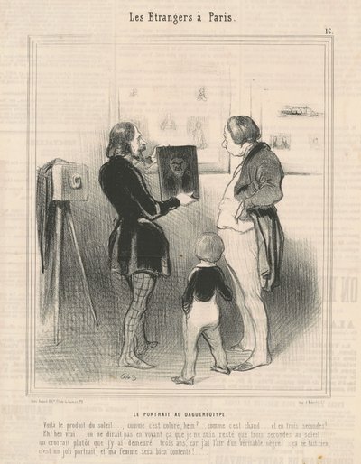 Dagerotype portre by Honoré Daumier