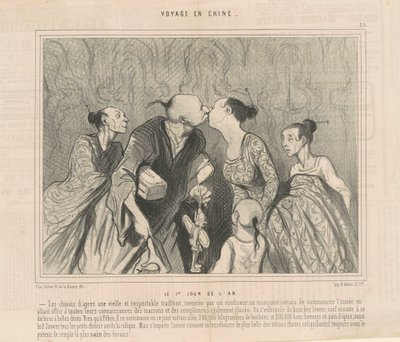 Yılın ilk günü by Honoré Daumier